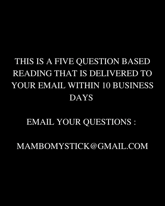 FIVE QUESTIONS (EMAIL READING ONLY!)