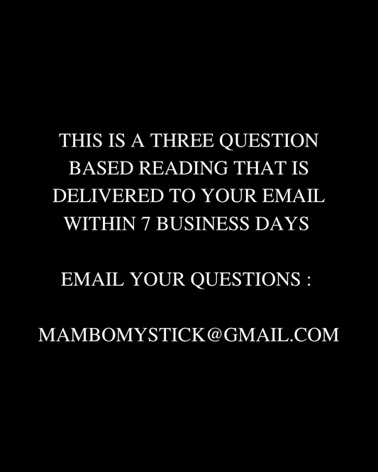 THREE QUESTIONS (EMAIL READING ONLY!)